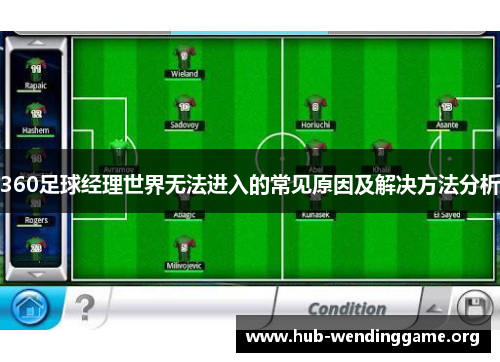 360足球经理世界无法进入的常见原因及解决方法分析 360足球经理世界无法进入的常见原因及解决方法分析